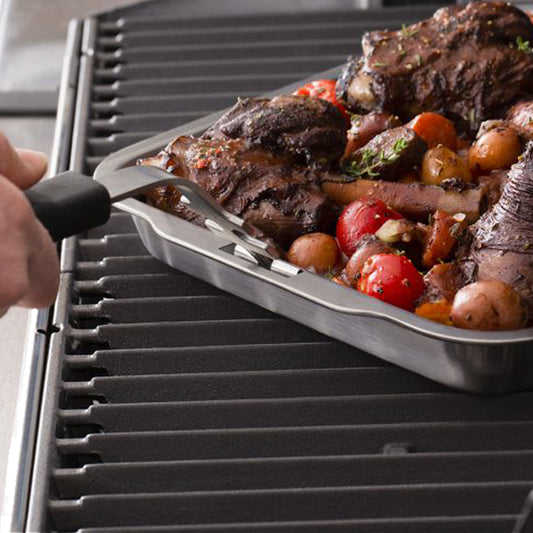 Broil King - Plaque à rôtir et égouttoir en acier inoxydable