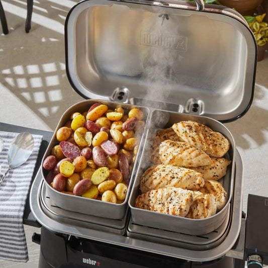 Weber - Ensemble d’extension polyvalent – Barbecue électrique Lumin Compact