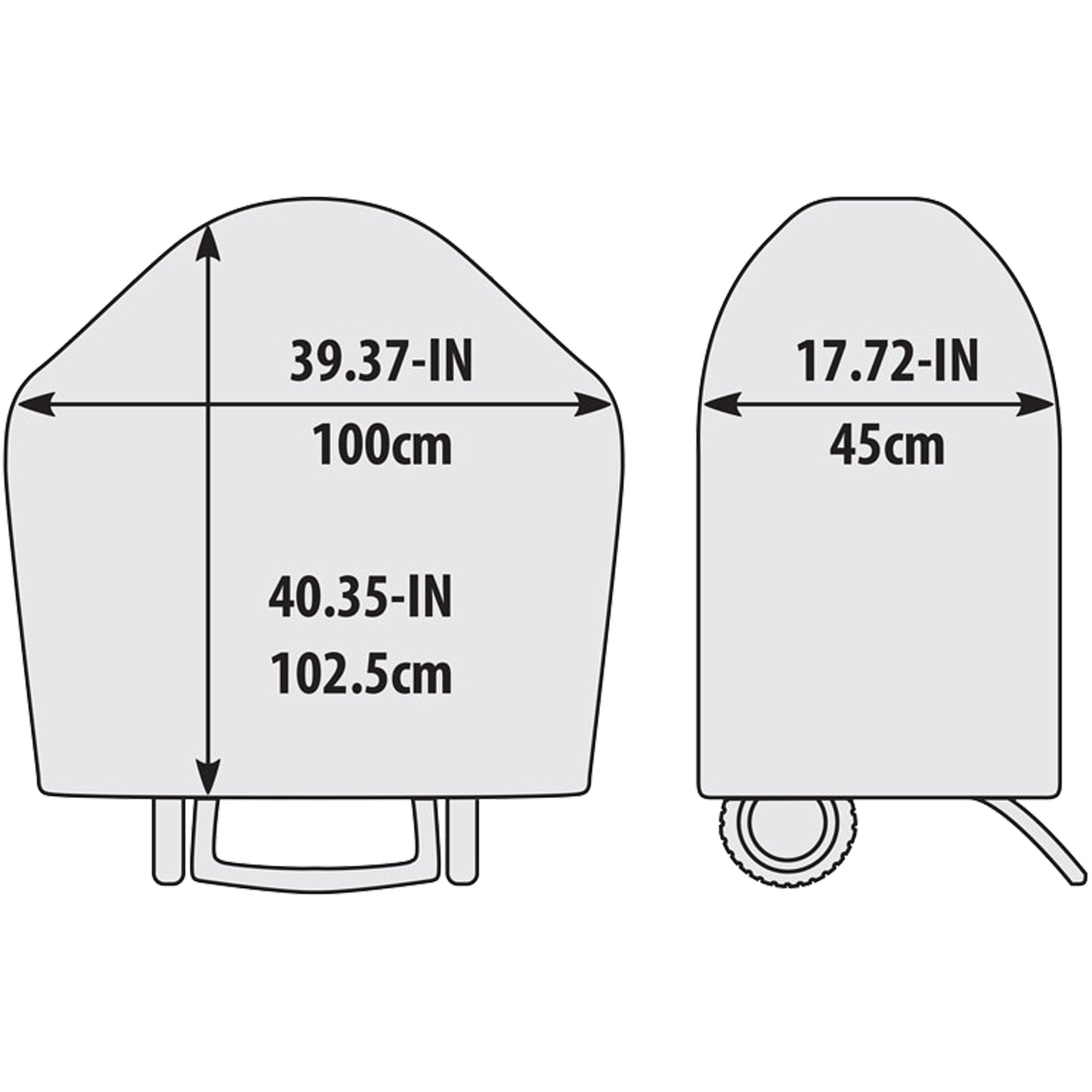 Broil King Keg - Housse pour barbecue au charbon Keg 4000/5000 avec tablettes