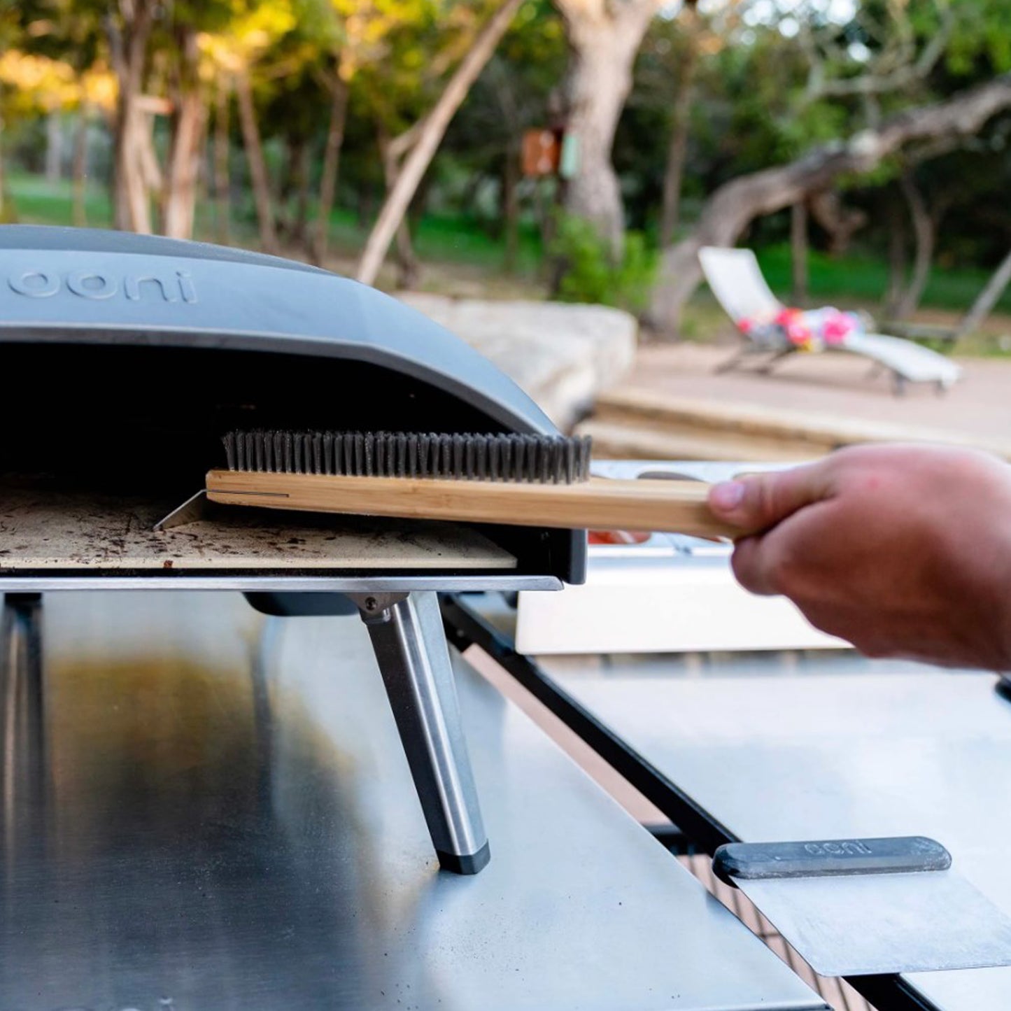 Ooni - Brosse métallique pour four à pizza Ooni