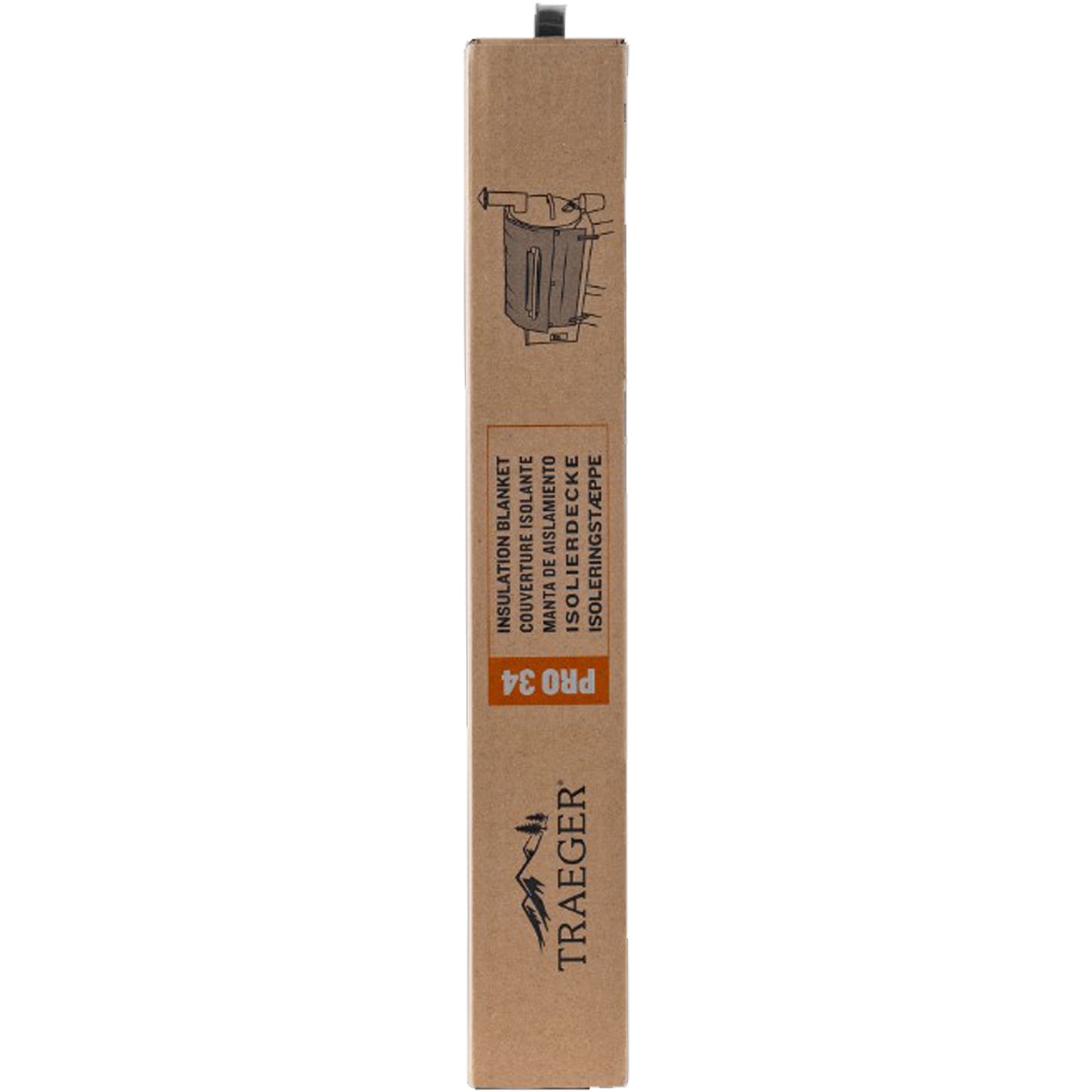 Traeger - Couverture isolante pour barbecue aux granules Série Pro 34 Gris