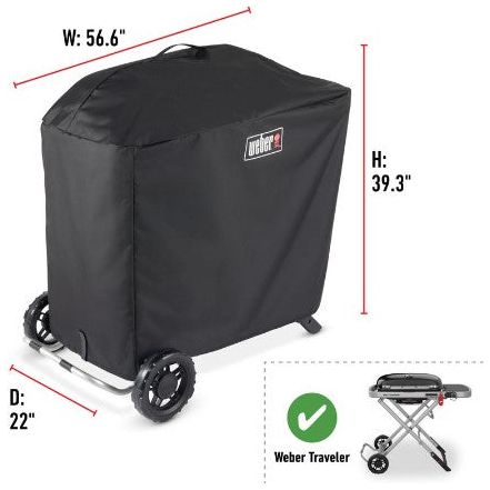 Weber - Housse de barbecue Premium – Barbecue au gaz propane Weber Traveler compacte