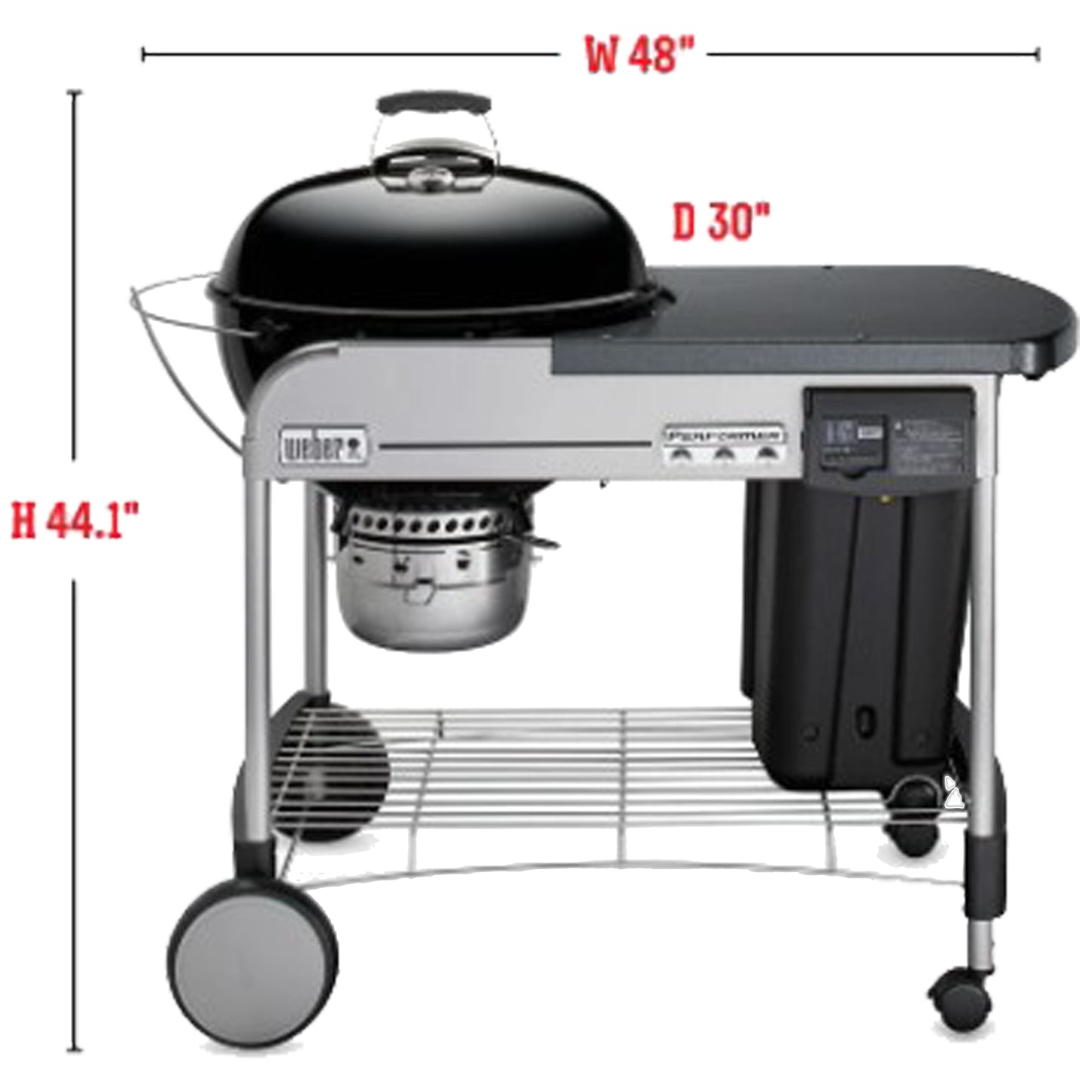 Weber - Barbecue au charbon Performer Premium 22 po - Noir