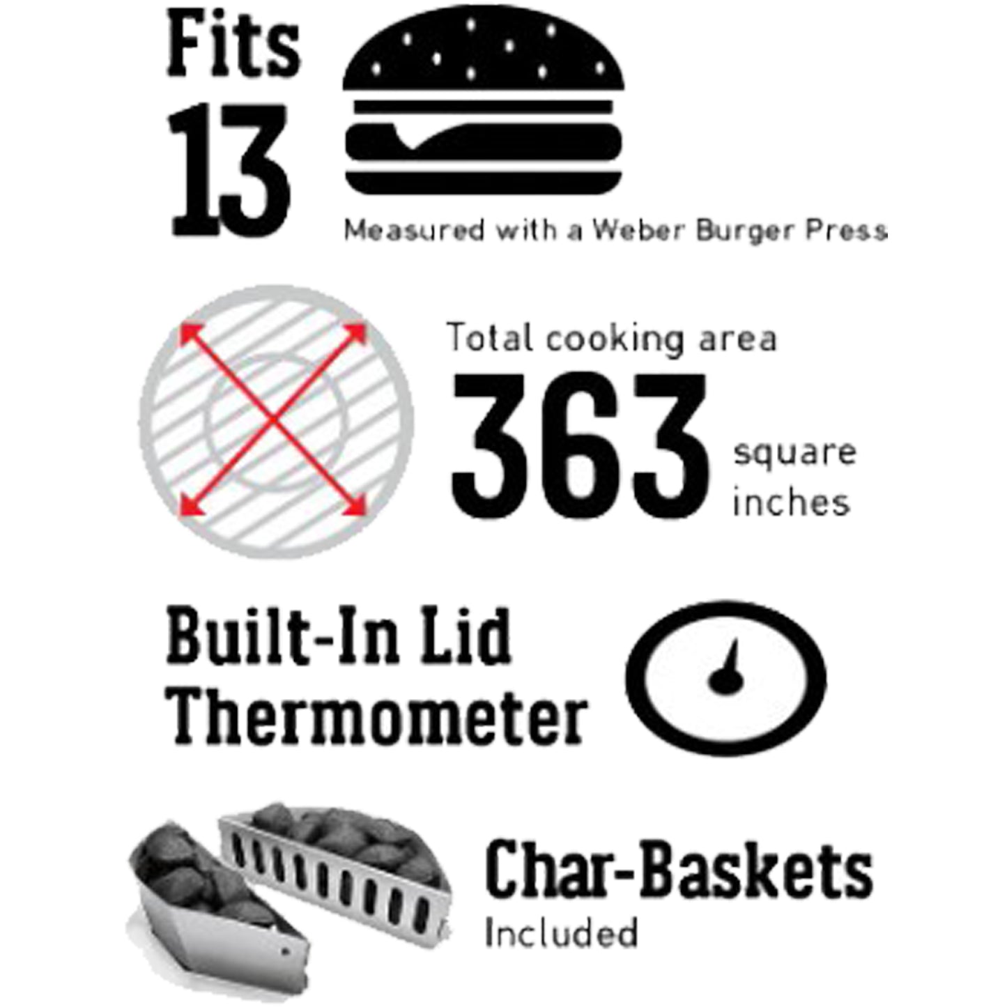Weber - Barbecue au charbon Performer Premium 22 po - Noir