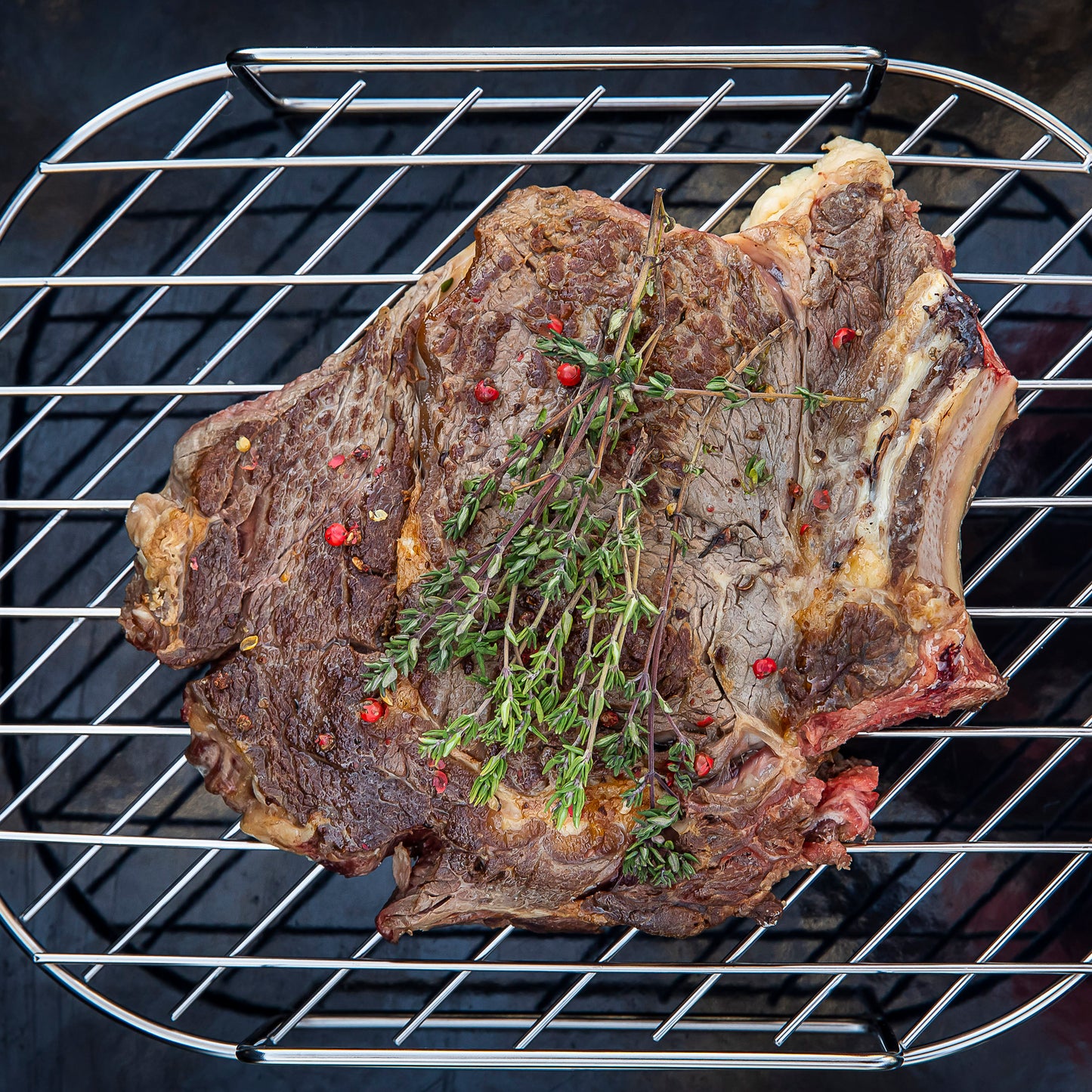Eno - Grille de cuisson indirecte ou de repos rectangulaire