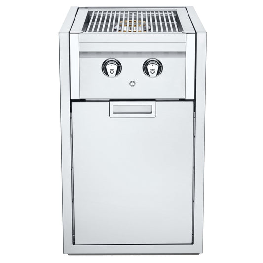 Crown Verity - Brûleur latéral  Infinite  encastrable avec meuble au propane pour gros réservoir