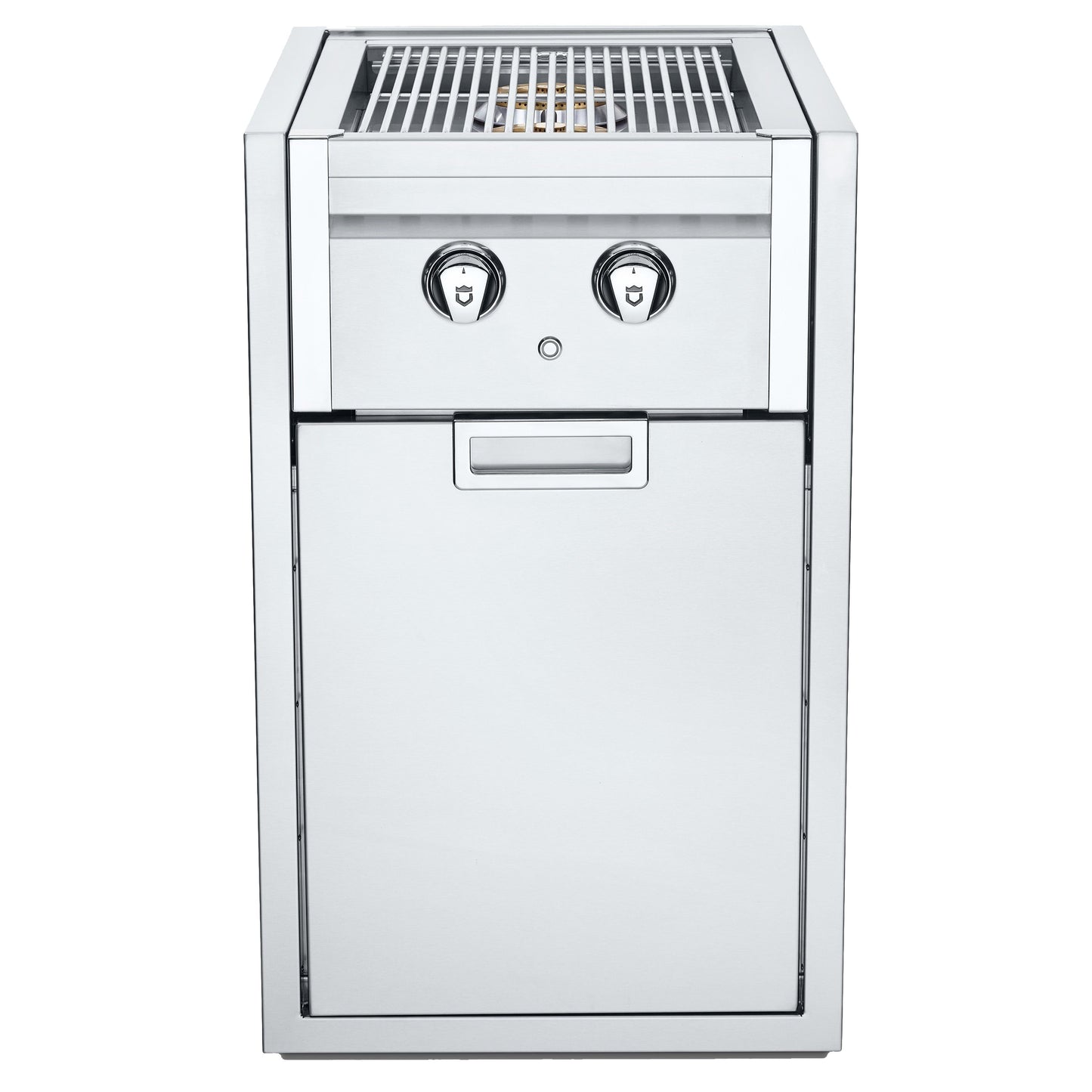 Crown Verity - Brûleur latéral Infinite encastrable avec meuble et lumière au propane pour gros réservoir