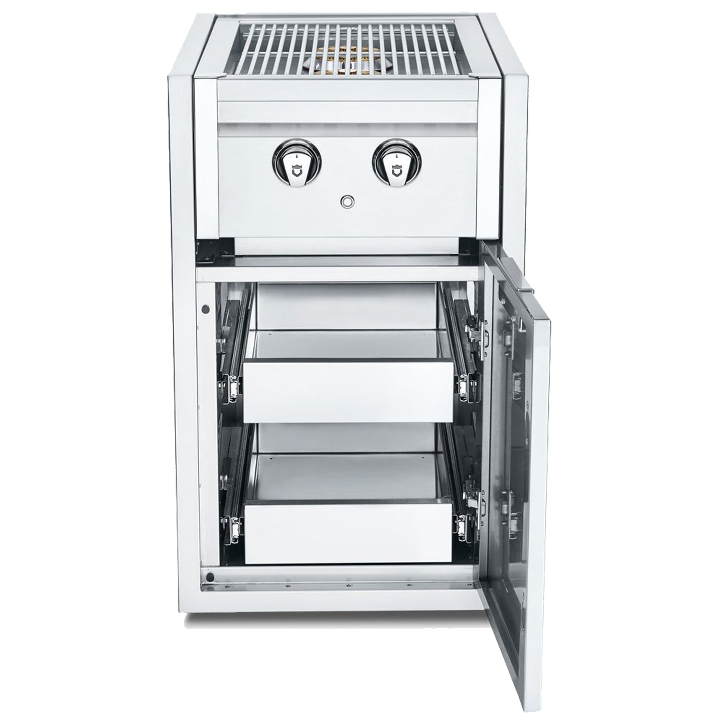 Crown Verity - Brûleur latéral Infinite encastrable avec meuble au gaz naturel
