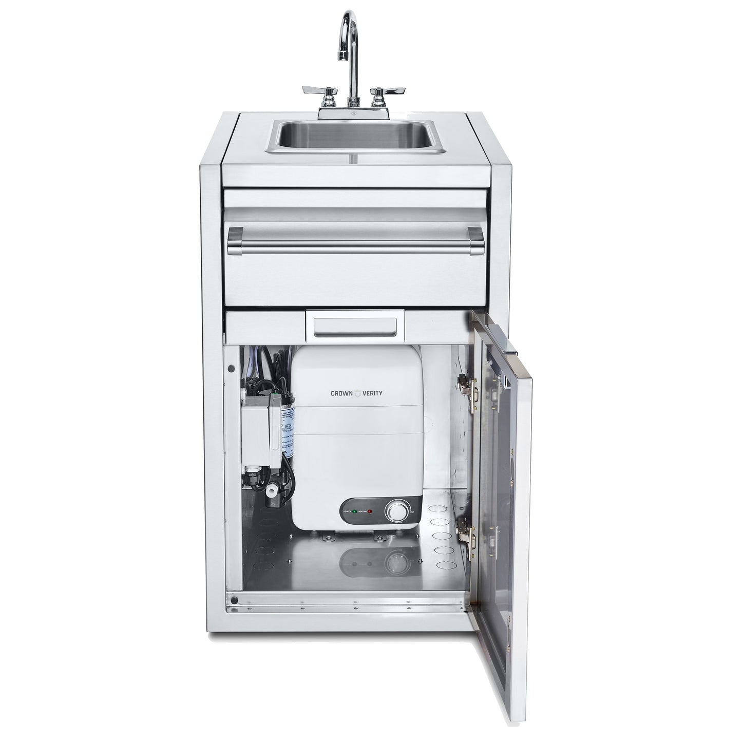 Crown Verity - Armoire avec évier et chauffe-eau Infinite