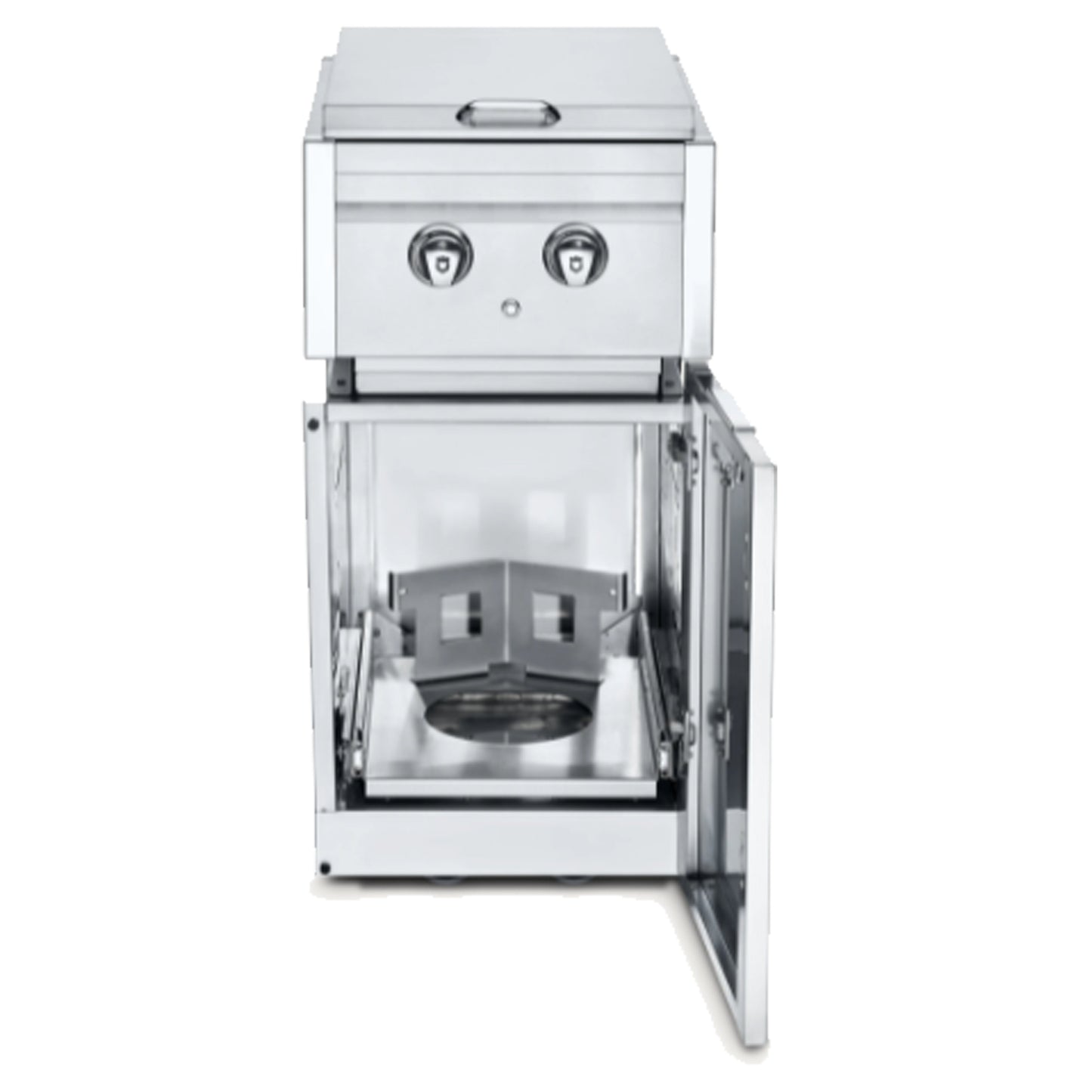 Crown Verity - Module d'armoire avec brûleur latéral double avec lumière et support de propane