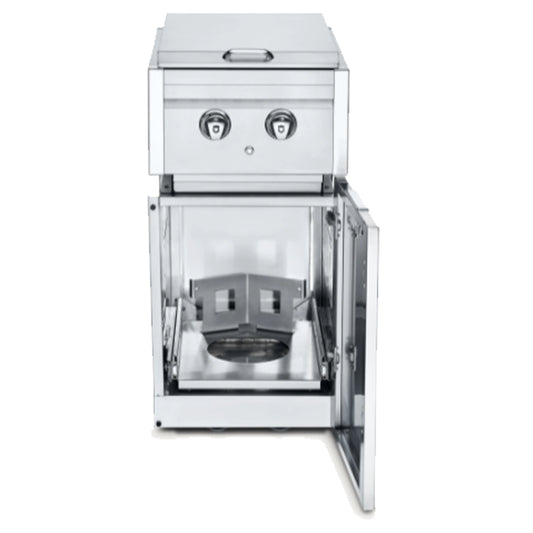 Crown Verity - Module d'armoire avec brûleur latéral double avec lumière et support de propane