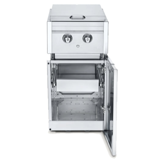 Crown Verity - Module d'armoire avec brûleur latéral double au propane  avec lumière et  seul tiroir pour gros réservoir