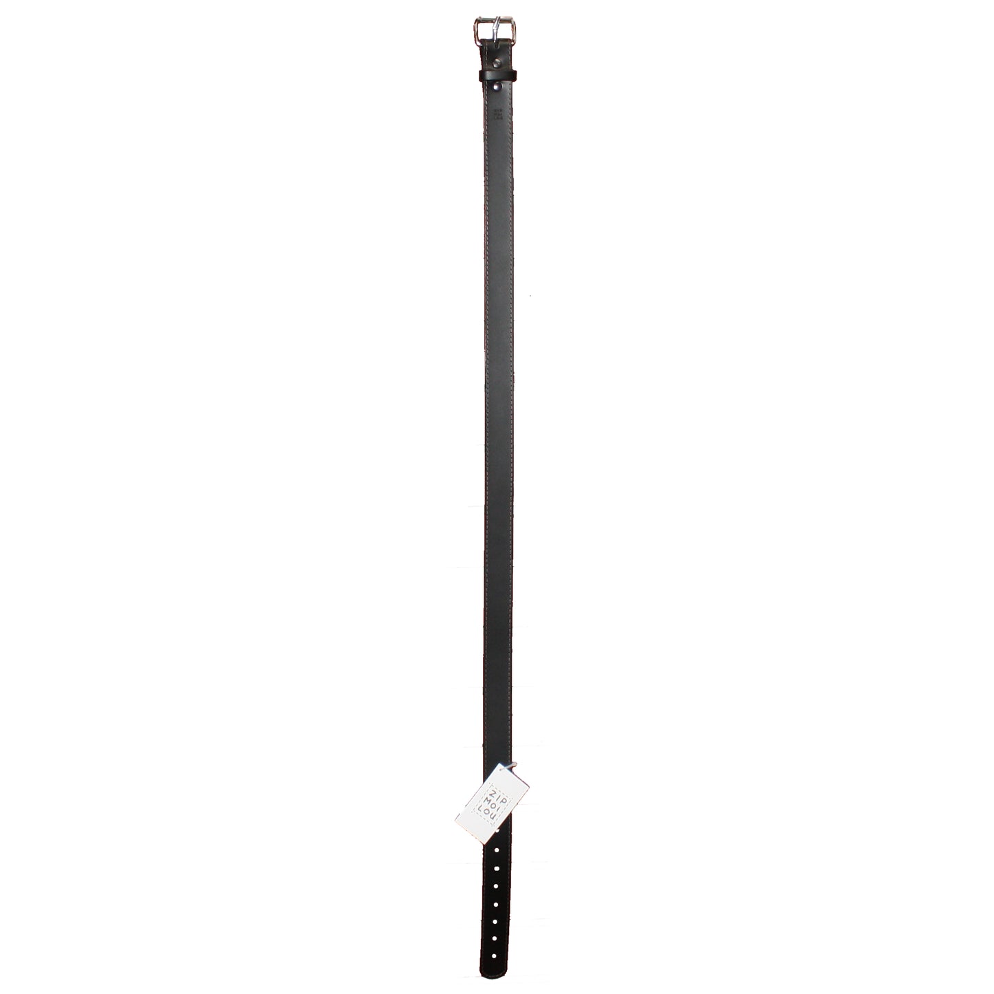 Zipmoilou - Ceinture de cuir véritable noir 40"