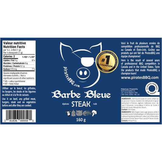 PiratesBBQ - Épices à Steak - Barbe Bleue