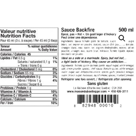 Maison du Bootlegger - Sauce Backfire