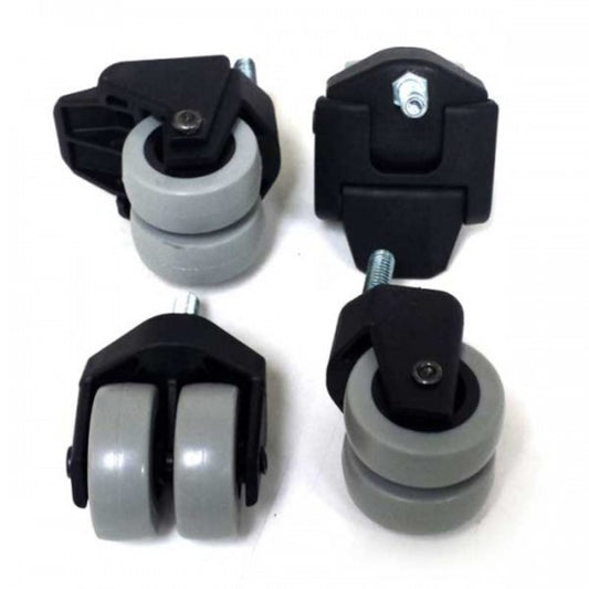 Big Green Egg - Ensemble de 4 roues pour table en bois acacia