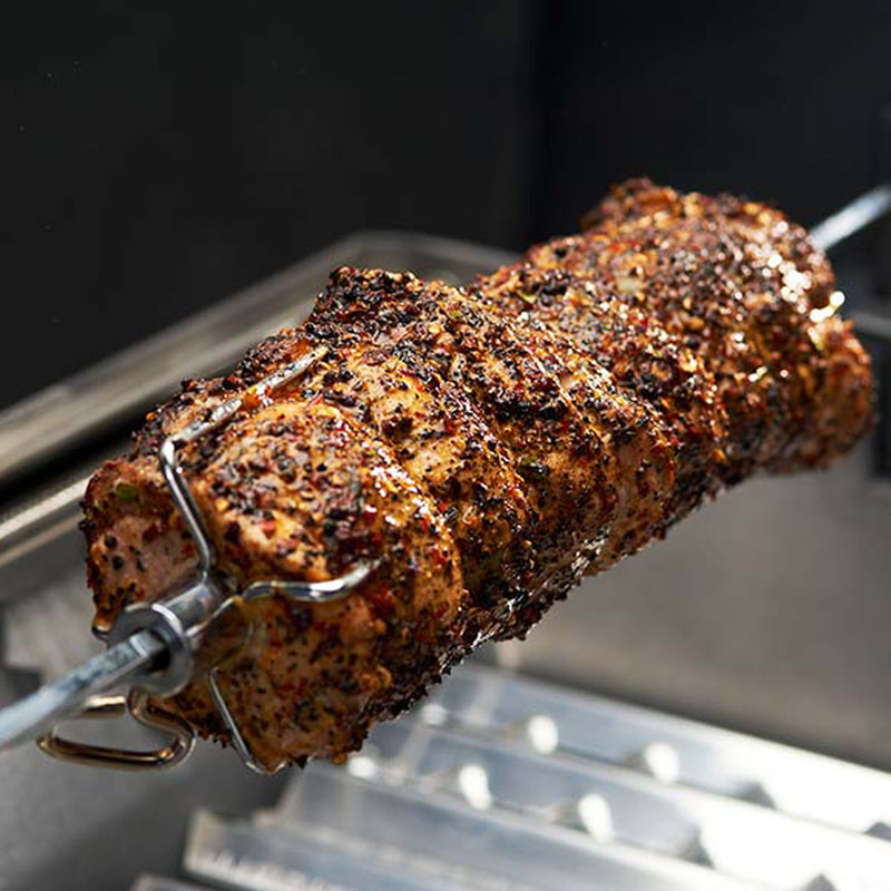 Poignée Bakélite Noire Pour Broche De Barbecue - Résistante Chaleur, Écrou M8 Intégré, Remplacement Rôtissoire