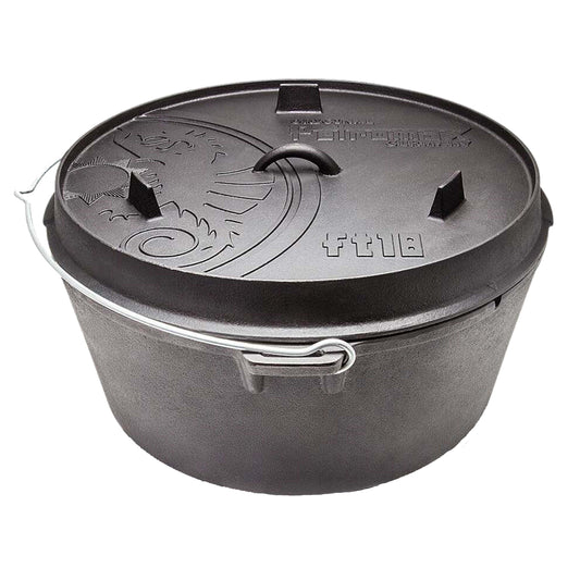Petromax - Marmite en fonte avec surface plane - ft18-t (sans pieds)
