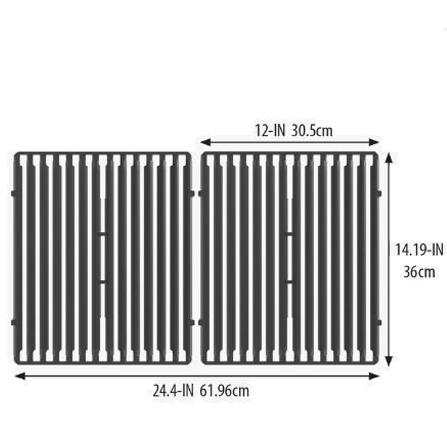 Broil King - Grilles de cuisson en fonte pour barbecue Signet/Crown