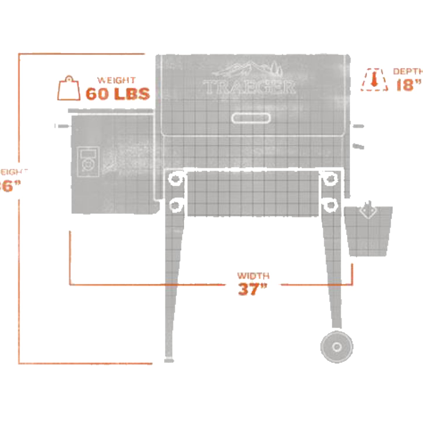 Traeger - Barbecue aux granules portatif Série Tailgater 20