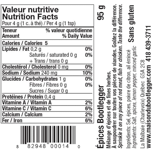 Maison du Bootlegger - Épices à Viande