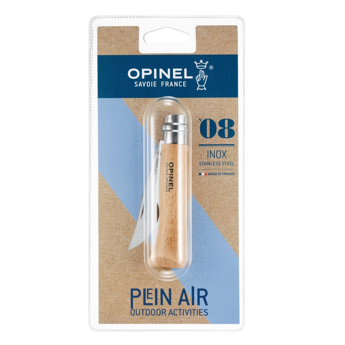 Opinel - Blister Tradition classique Acier No 8 (hêtre)