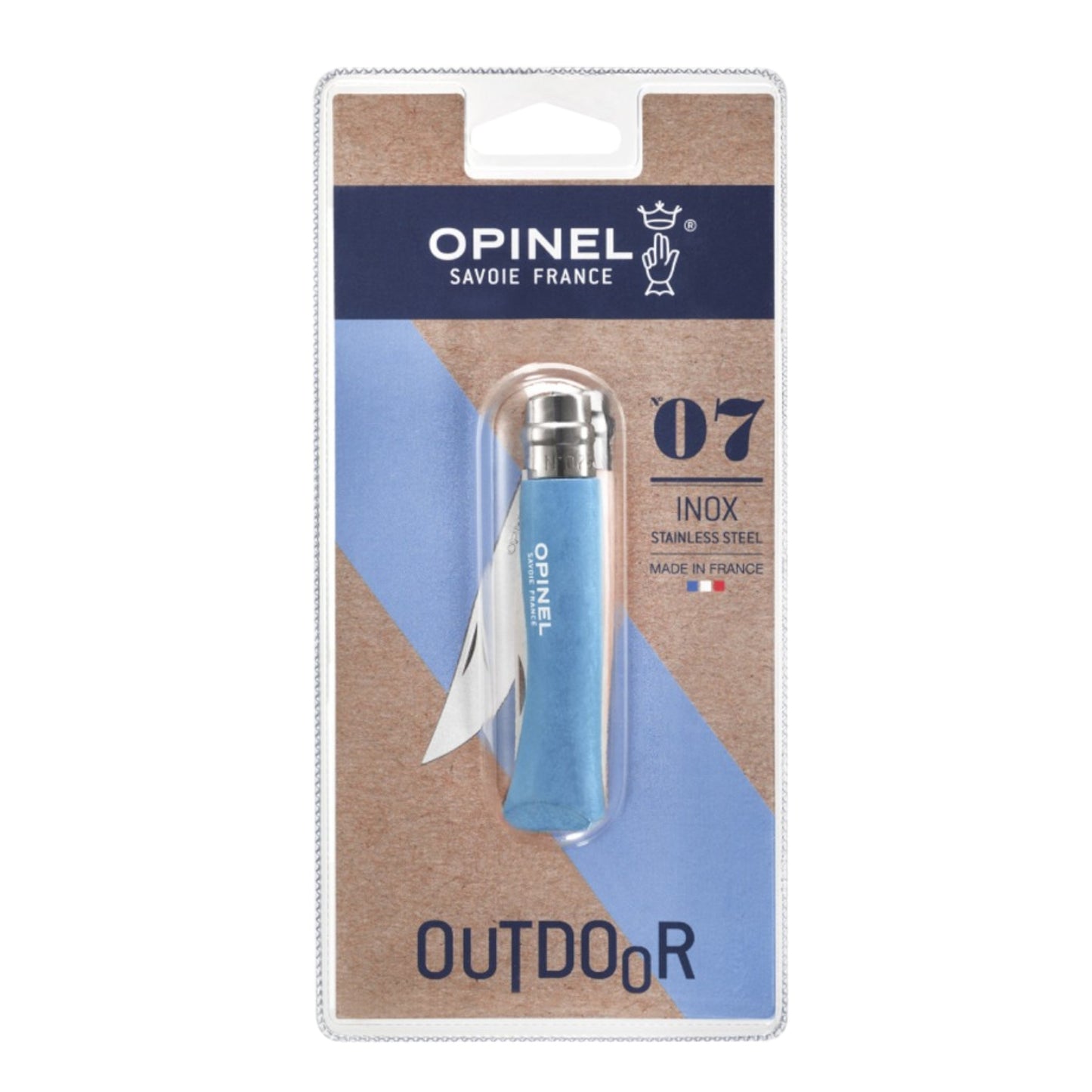 Opinel - Blister Colorama No 7 Bleu cyan