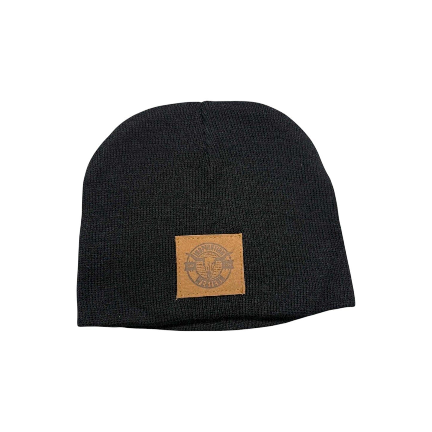 Inspiration Western -Tuque enfant - Noire (sans rebord)