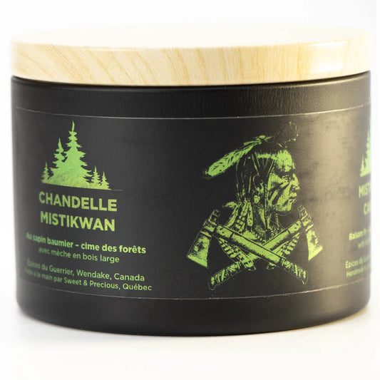 Épices du Guerrier - Bougie Mistikwan au Sapin Baumier