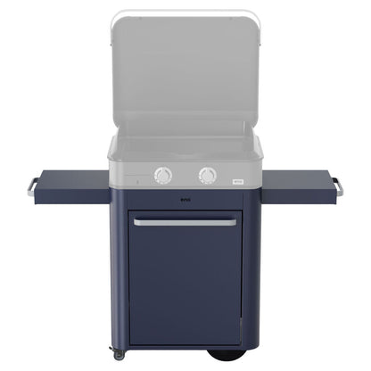 Eno - Chariot pour plancha Enosign 65 en acier galvanisé, bleu navy