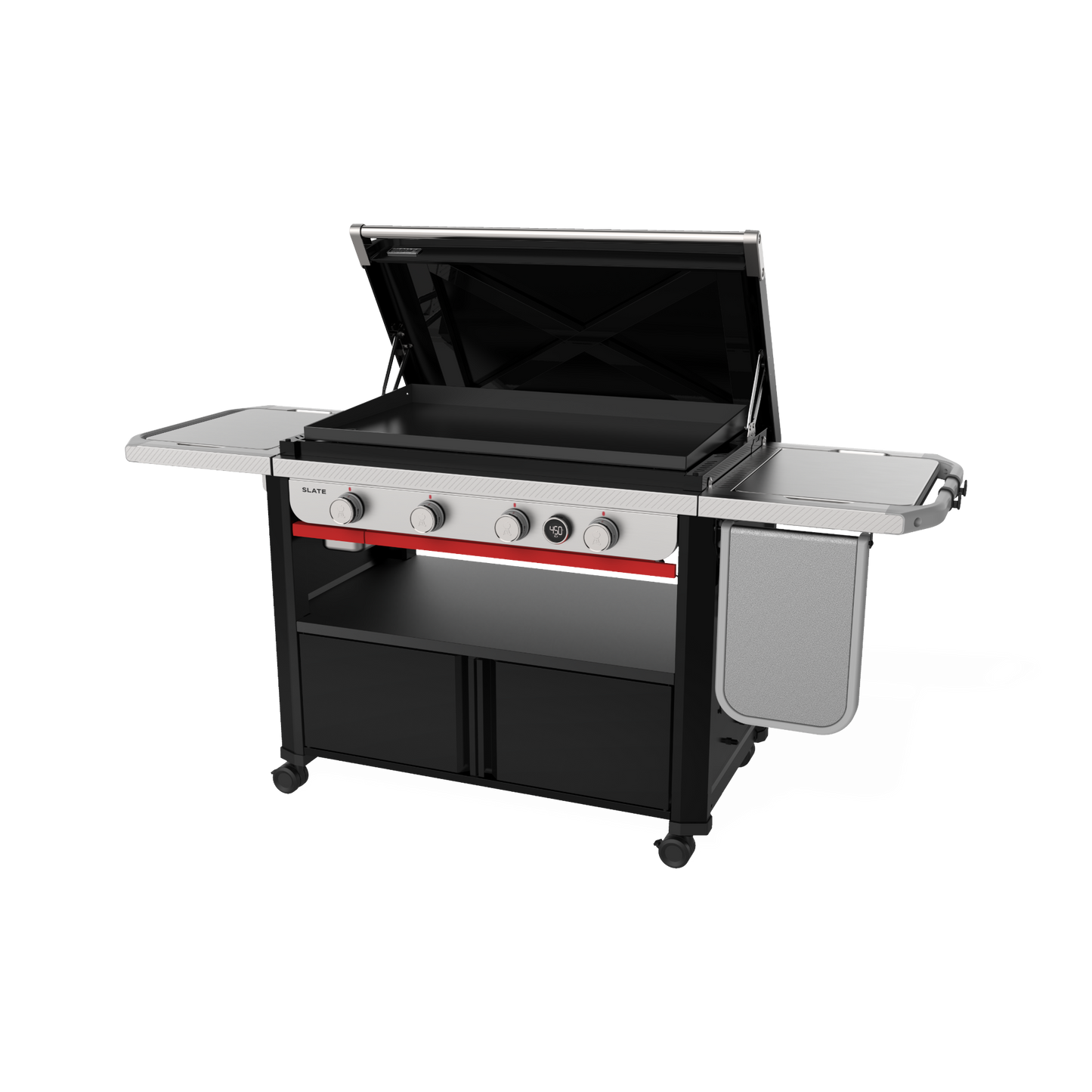 Weber - Gril plancha antirouille Slate 36 po Noir