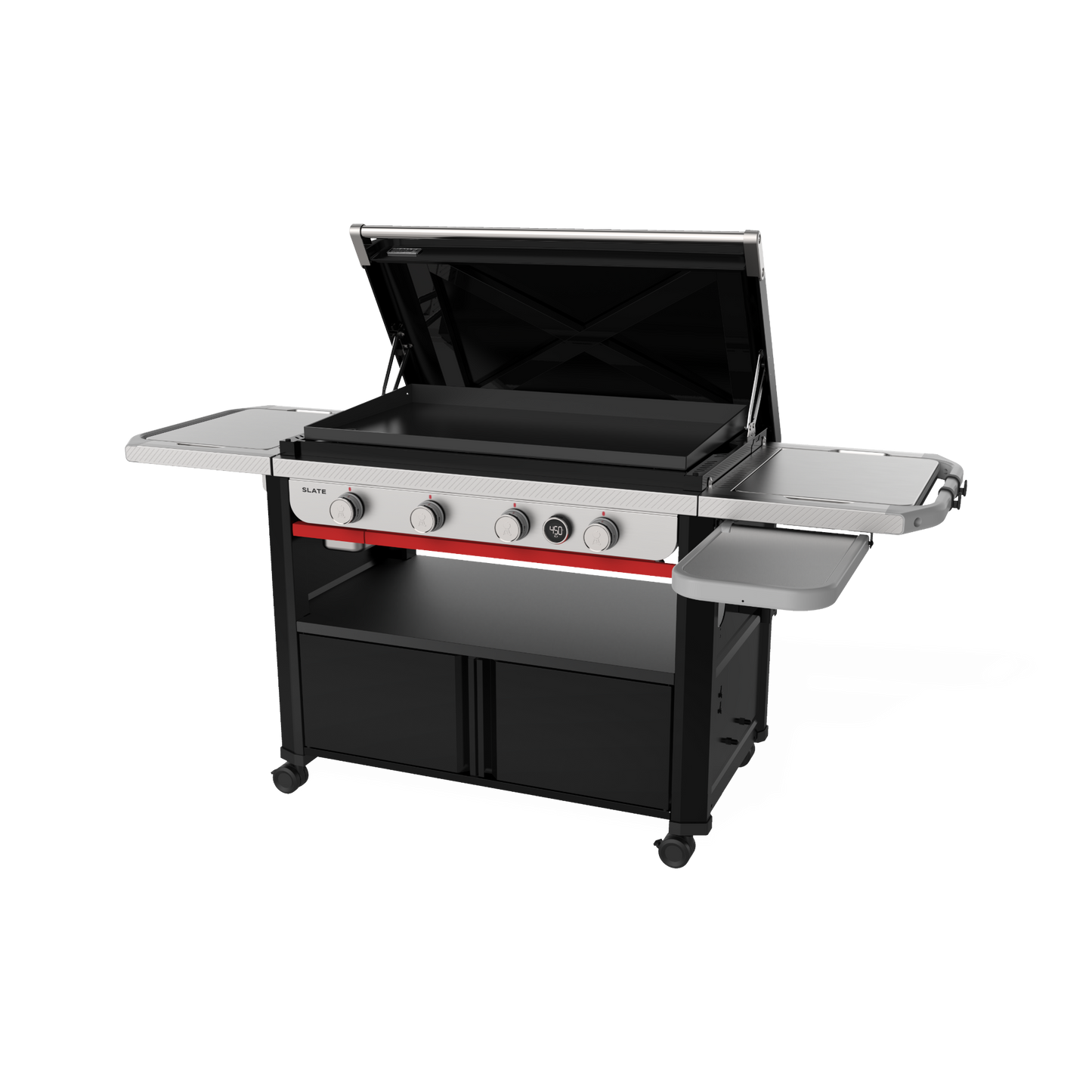 Weber - Gril plancha antirouille Slate 36 po Noir
