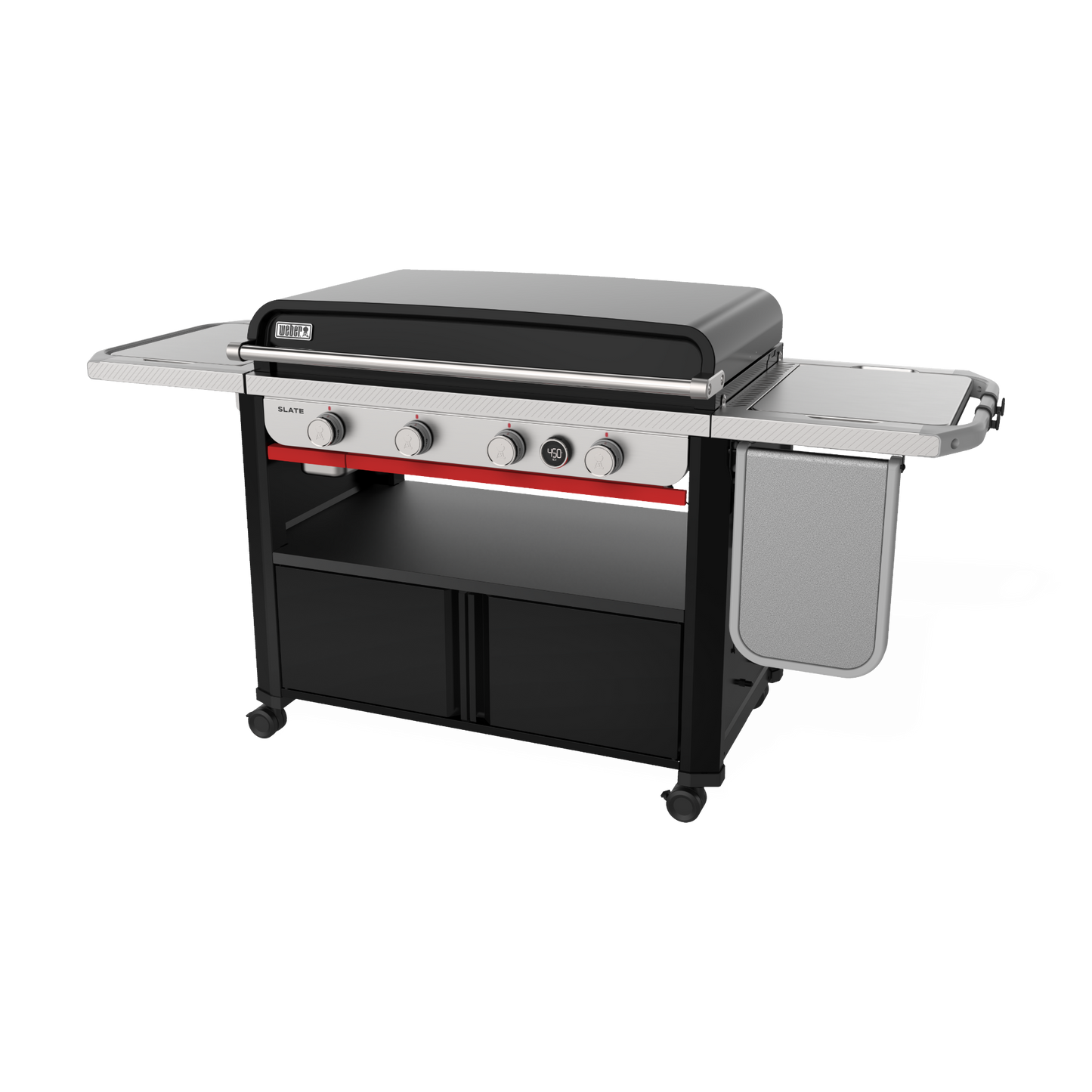 Weber - Gril plancha antirouille Slate 36 po Noir