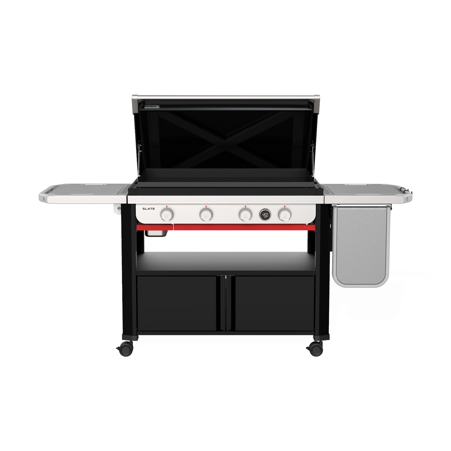 Weber - Gril plancha antirouille Slate 36 po Noir