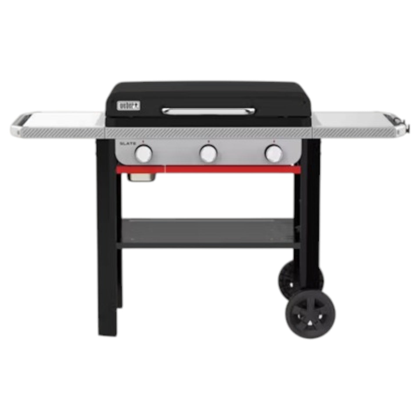 Weber - Gril plancha antirouille Slate 28 po Noir