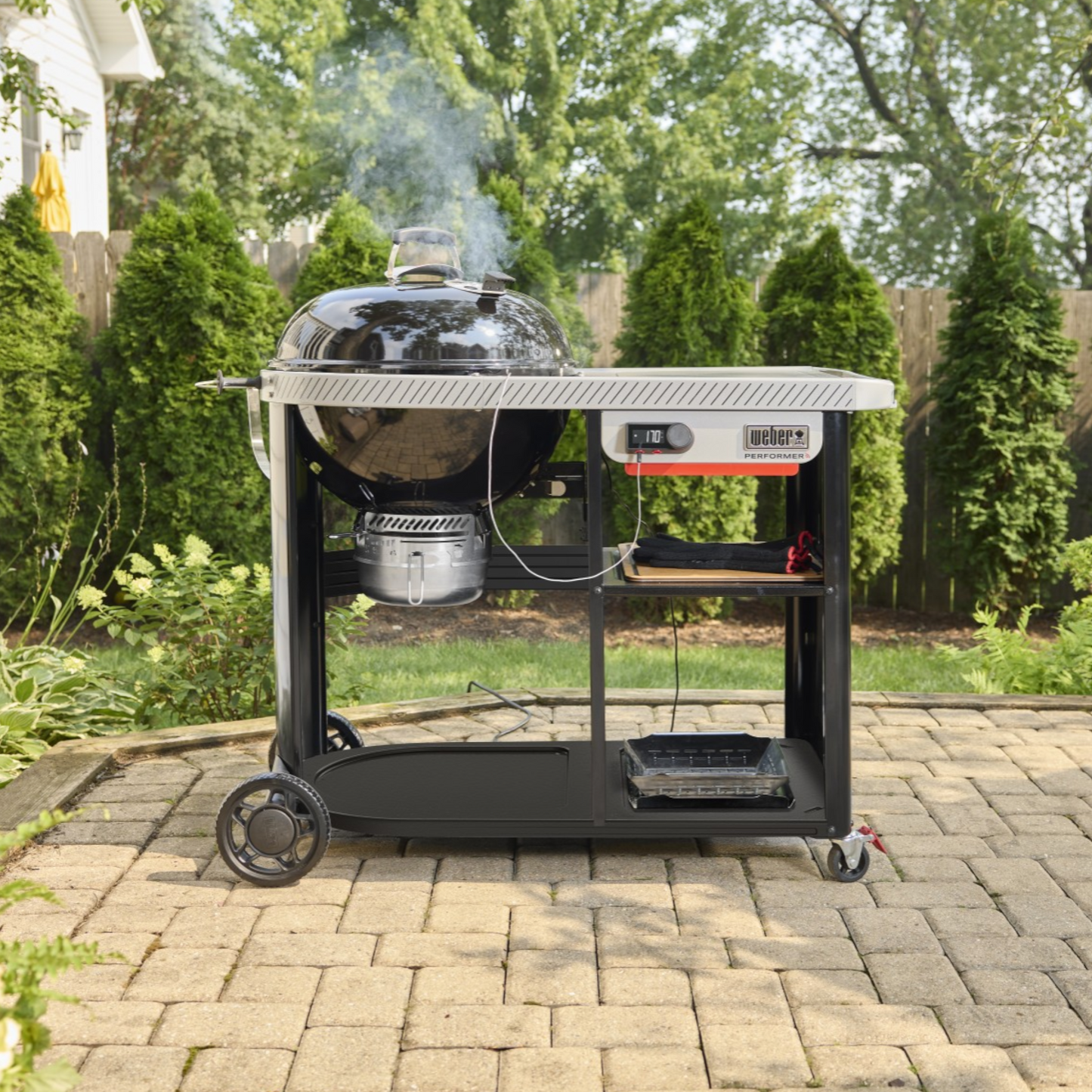 Weber - Barbecue au charbon Performer Premium intelligent 22 pouces Noir