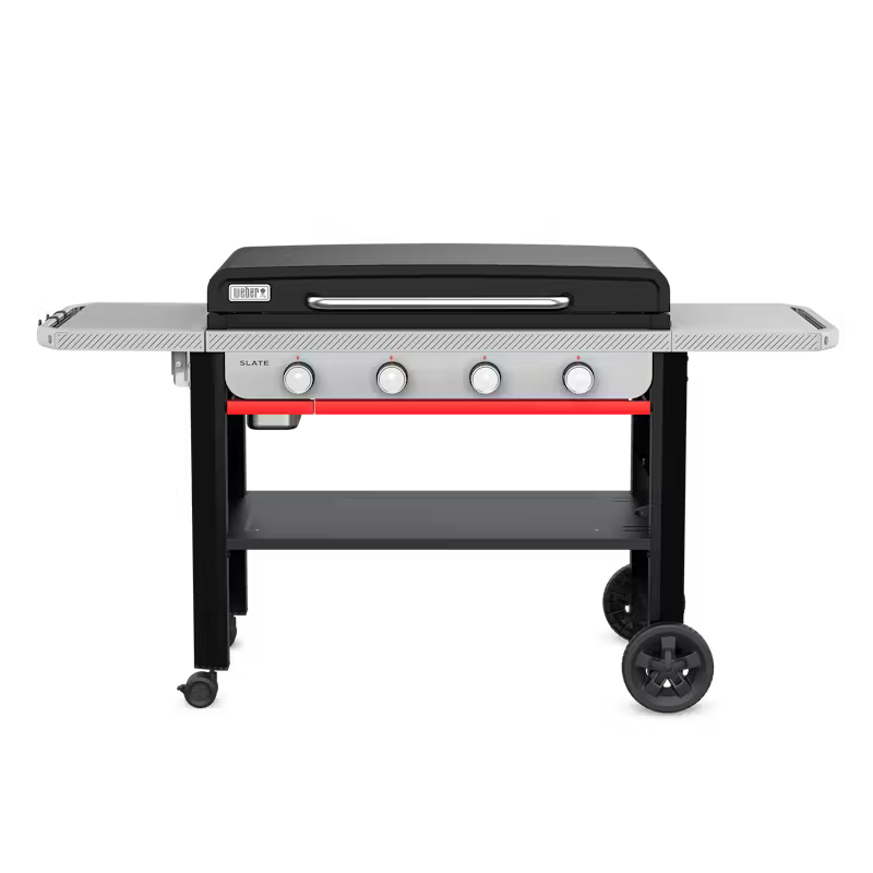 Weber - Gril plancha antirouille Slate 36 pouces à chariot ouvert