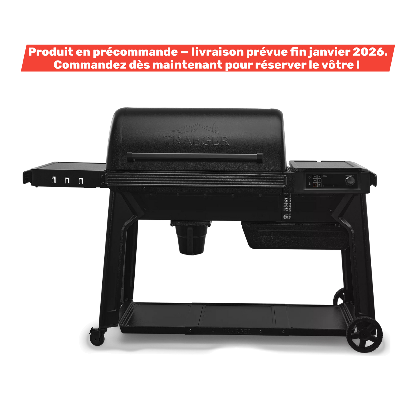 Traeger - Barbecue aux granules Woodridge Pro Noir