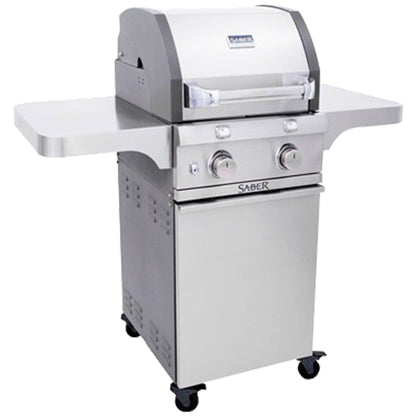 Saber - Barbecue au propane - Deluxe en acier inoxydable et fonte 2 brûleurs