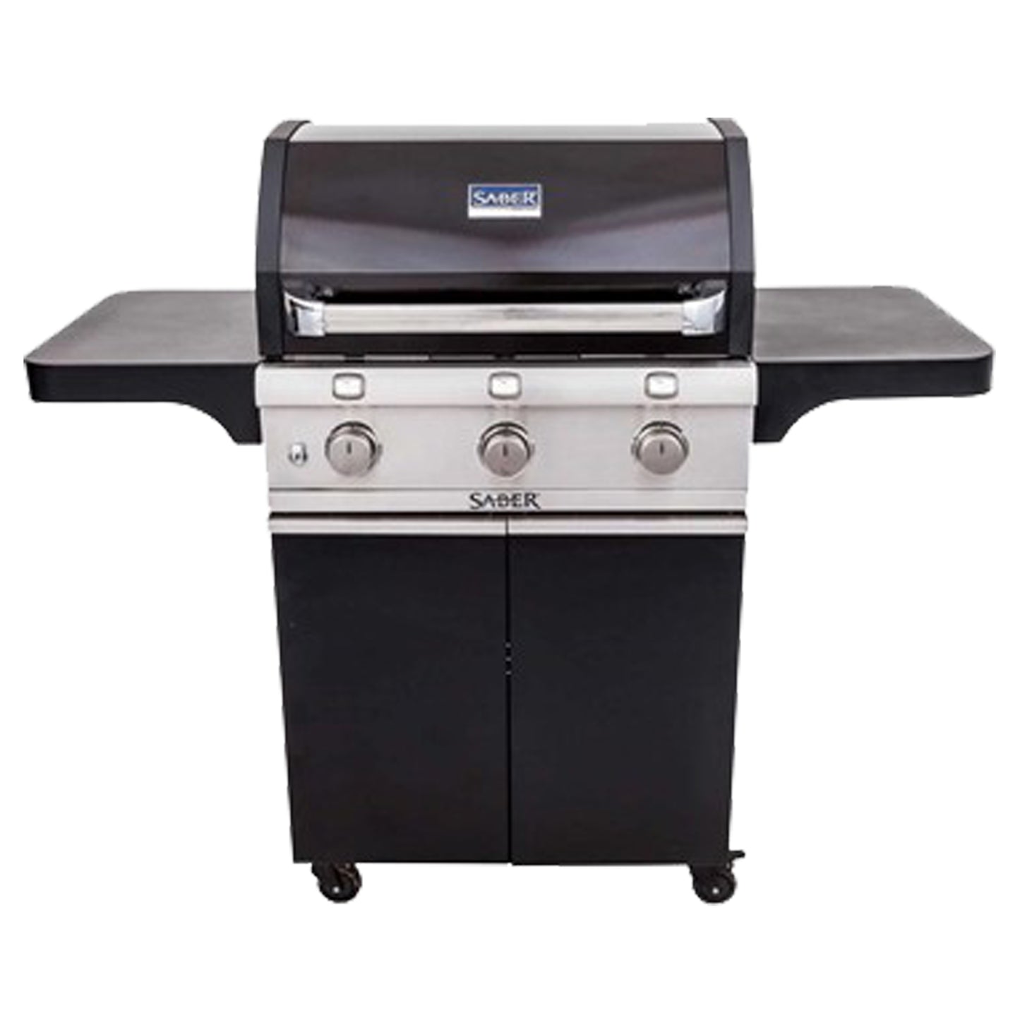 BBQ Saber Deluxe noir 3 brûleurs — Kit complet 3 pièces