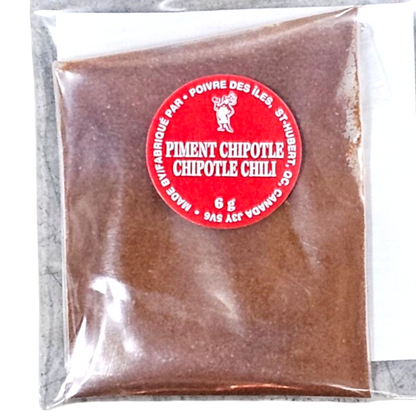 Assaisonnement piment chipotle Poivre des Îles 28g – épice fumée et piquante québécoise