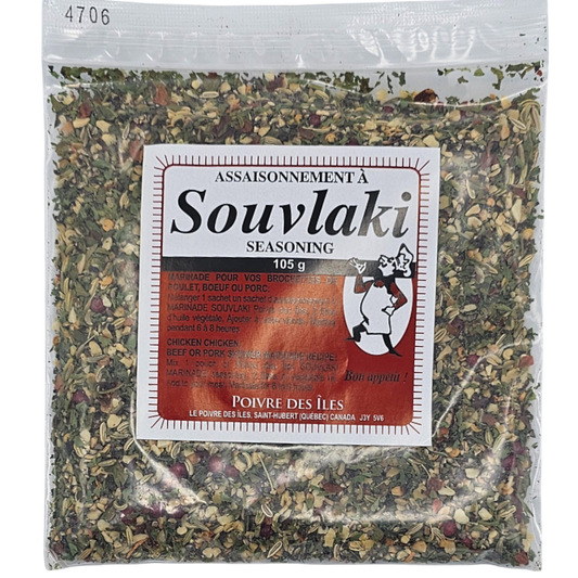 Poivre des Îles - Assaisonnement à marinade Souvlaki en sachet