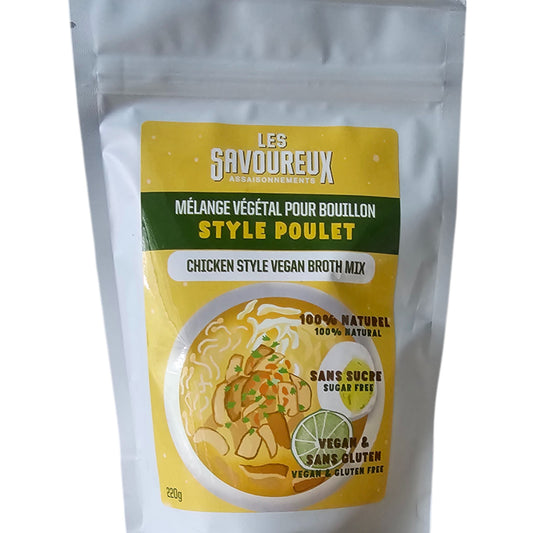 Les Savoureux assaisonnements -mélange végétal pour bouillon style poulet