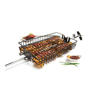 GrillPro - Panier à rôtisserie plat antiadhésif