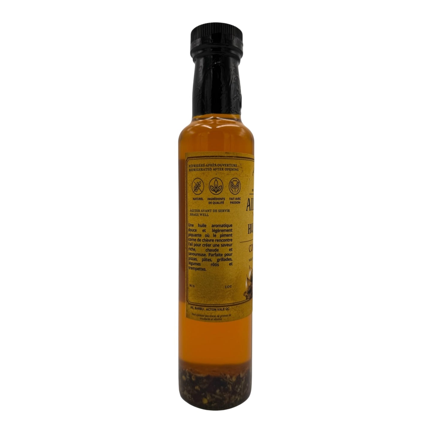 Ail Barbu - Huile épicée douce Corne de chèvre