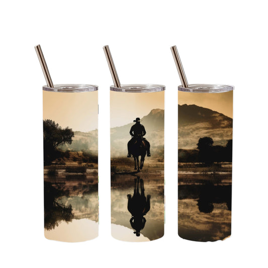 Inspiration Western - Tasse isotherme - Édition cowboy au crépuscule