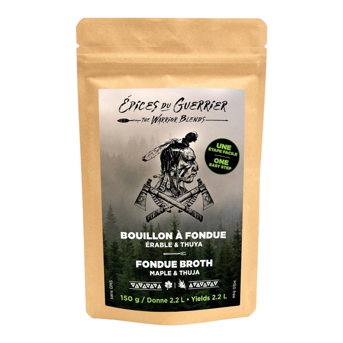 Épices du Guerrier - Bouillon à fondue érable et Thuya