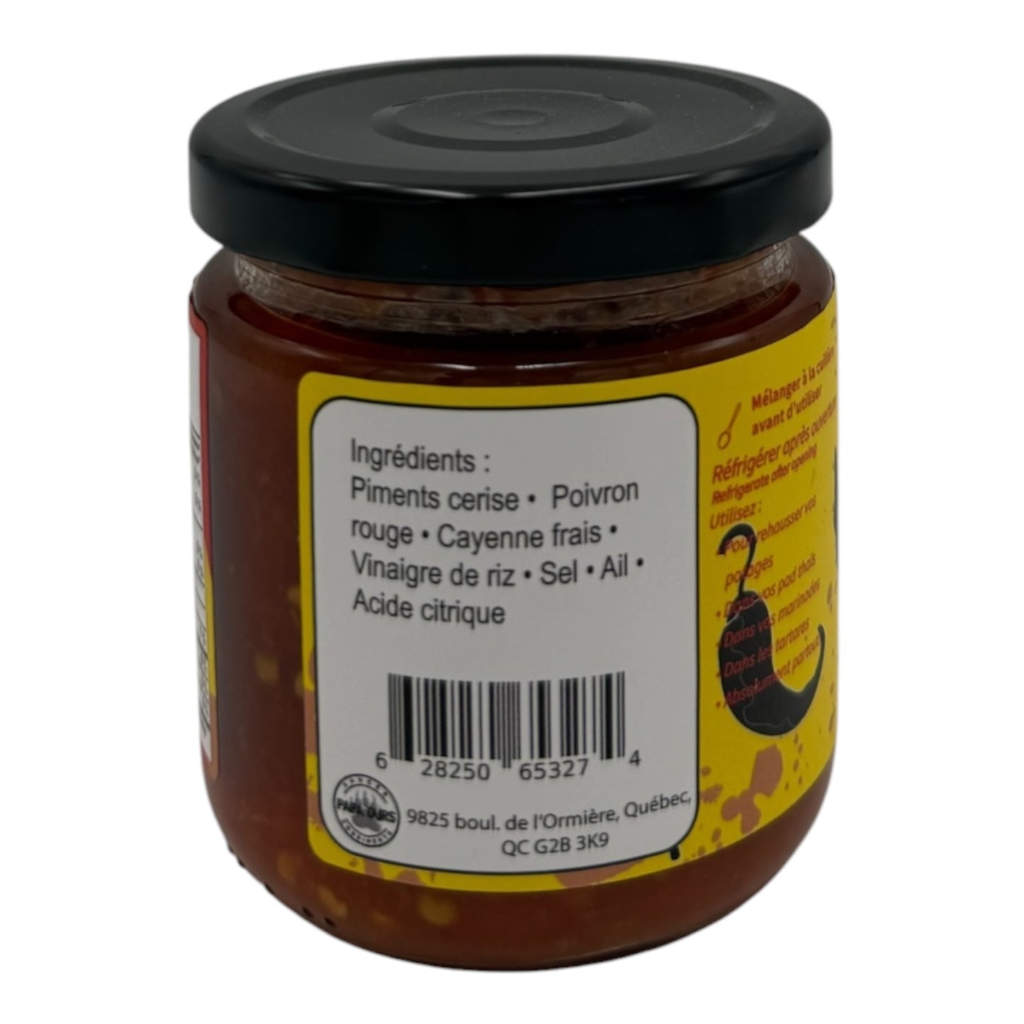Papa Ours - Condiments - Sambal Oelek fait de piments québécois