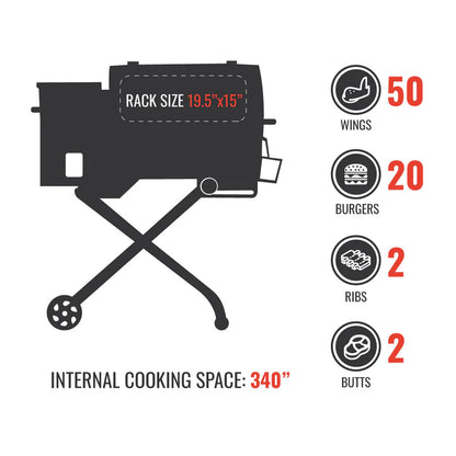 Recteq - Barbecue aux granules The road Warrior 340P
