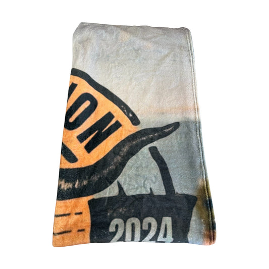 Inspiration Western - Couverture Foin & Crâne Longhorn lettre bleu